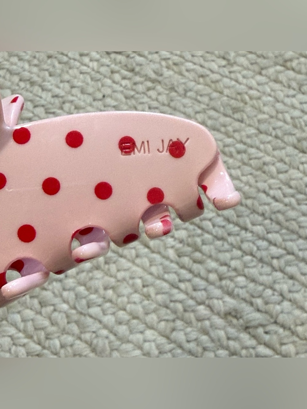 Emi Jay Big Effing Clip Pink Polka Dot Limited Edition - Picture 5 of 5